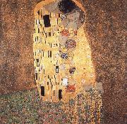 Gustav Klimt The Kiss oil on canvas